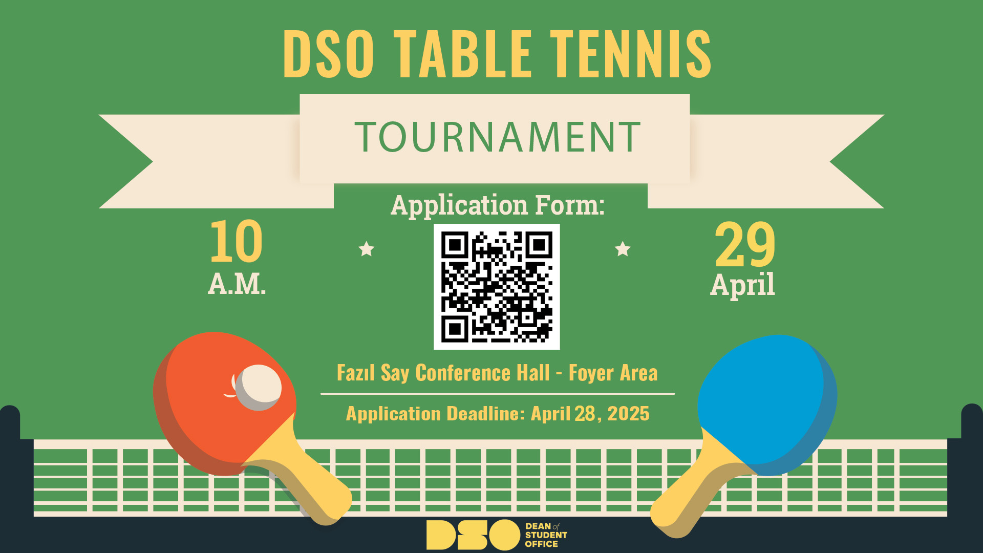 A Campus Awakened by the Sound of Paddles: The DSO Table Tennis Tournament Is Here!